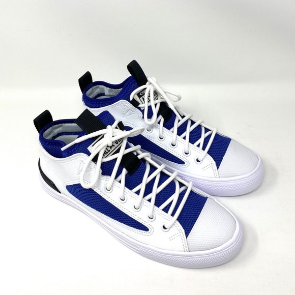 Converse CTAS ULTRA Mid Sneaker Blue White Mesh Women's Size 169664C - Picture 2 of 9